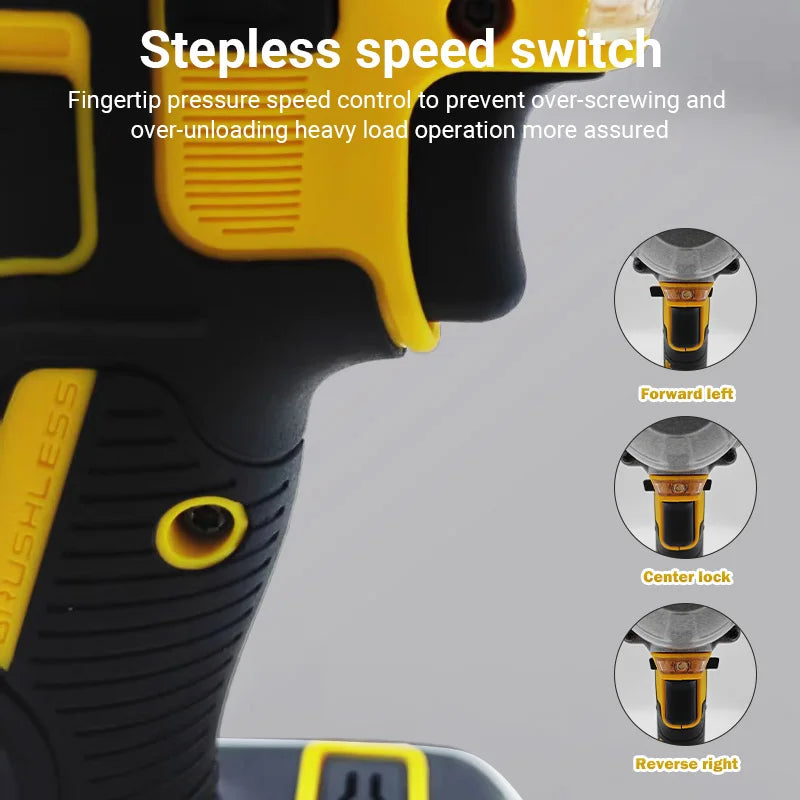 Dewalt 18V 20V Max DCF899 1/2 Inch Brushless Electric Wrench 812N.m Cordless Impact Driver High Torque Three Speed Auto Repair Power Tool