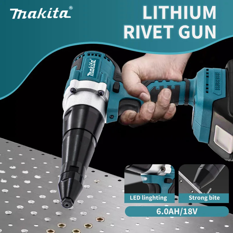 Makita 18V 2.4mm-5mm Brushless Rivet Gun