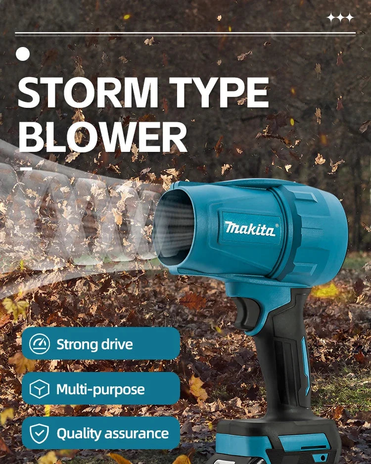 Makita UB102 18V Brushless Turbo Fan Blower Electric Handheld Jet Fan for Snow And Leaf Dust Blowing No Battery Included