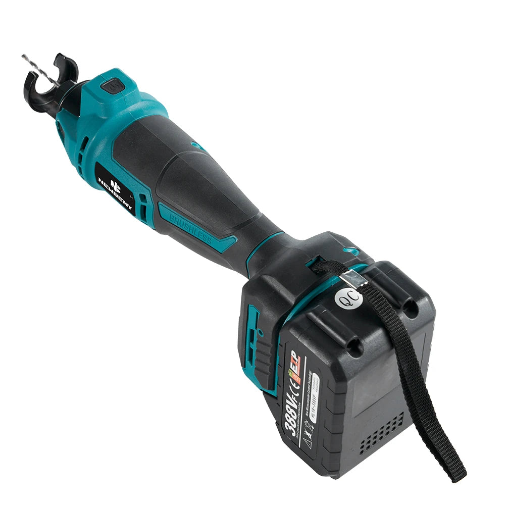Makita Compatible 18V JV NEWBENY Brushless Electric Drywall Cut Out Tool 3 Gears Cordless Cutting Wood Drywall Sheetrock Wood For Makita 18V Battery Pin