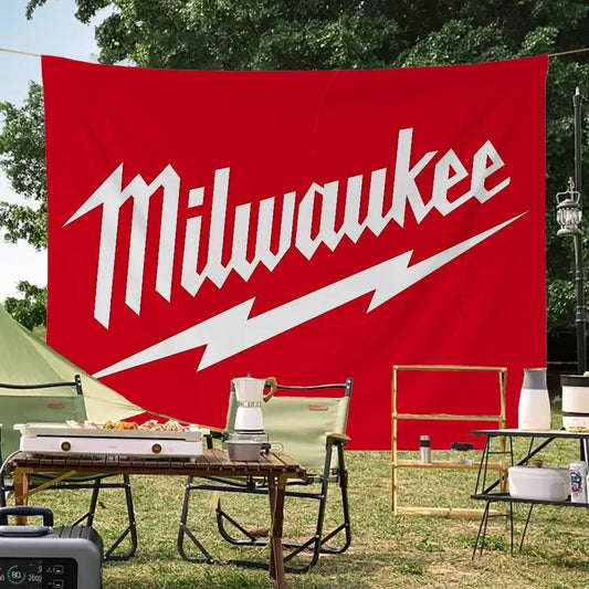 Milwaukee LOGO Anime Chart Flag For Living Room Home Dorm Decor Art Home Decor Banner