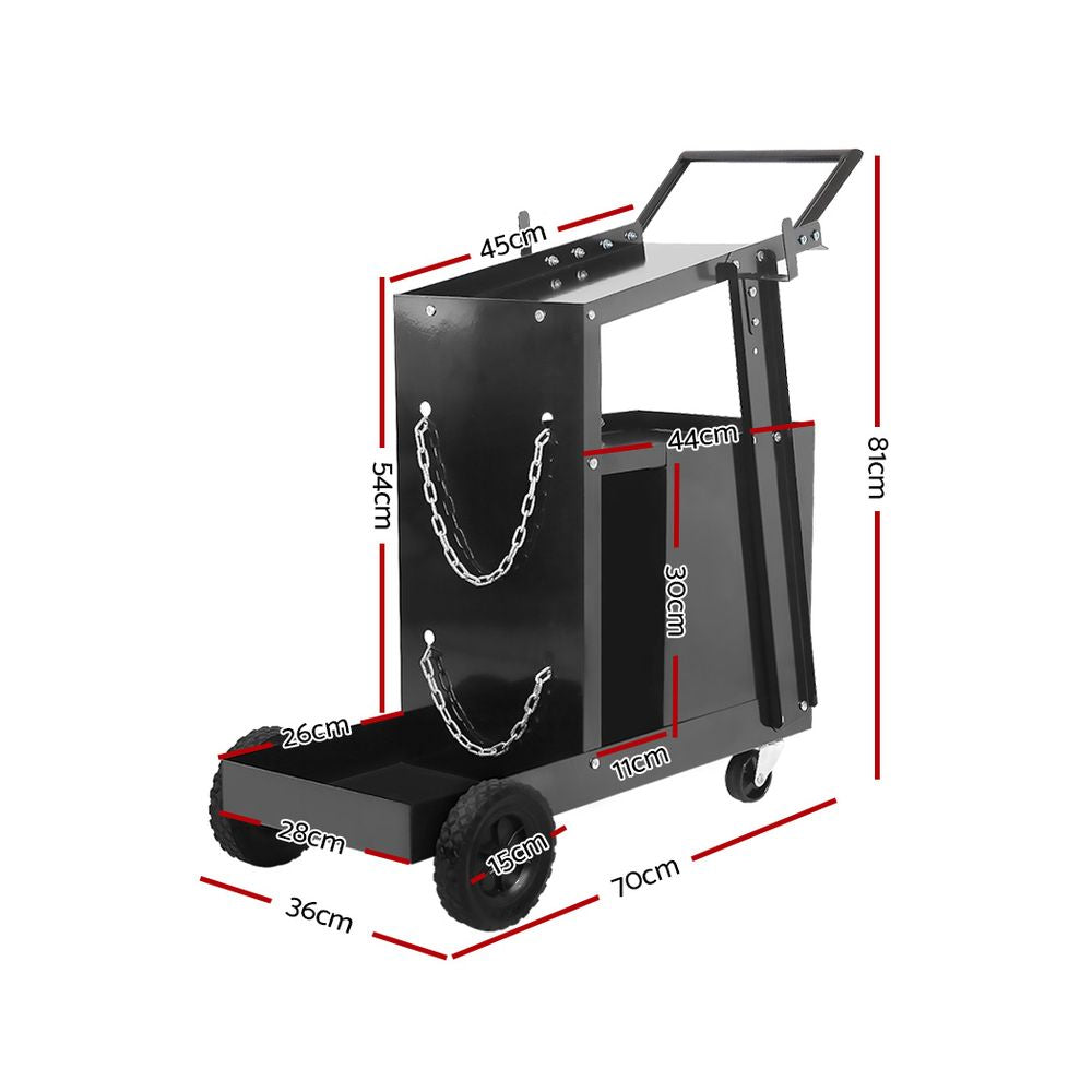 Giantz Welding Trolley Cart 4 Drawer MIG TIG ARC Welder Plasma Cutter.