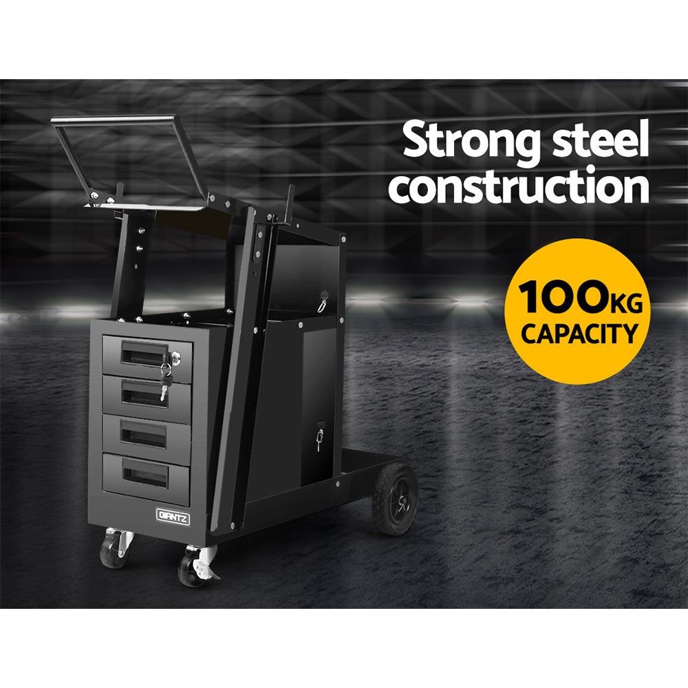 Giantz Welding Trolley Cart 4 Drawer MIG TIG ARC Welder Plasma Cutter.