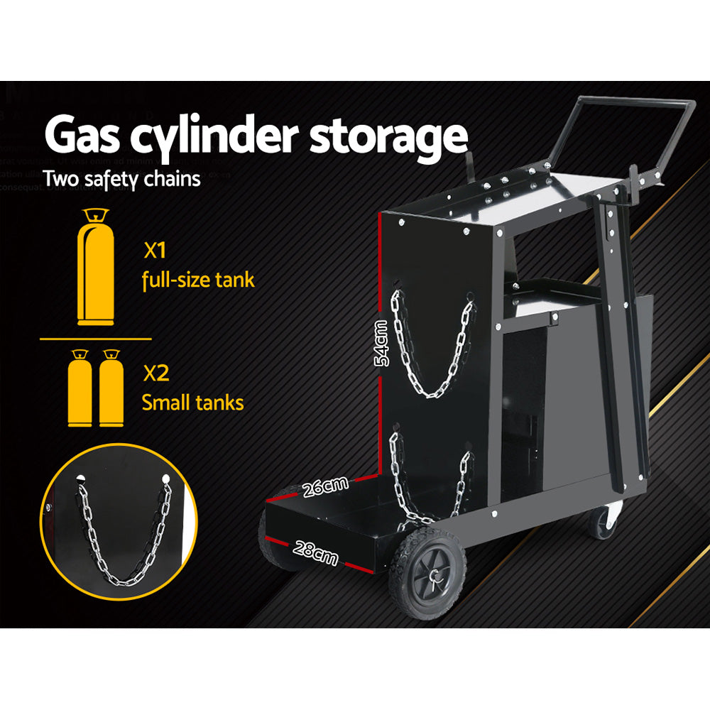 Giantz Welding Trolley Cart 4 Drawer MIG TIG ARC Welder Plasma Cutter.