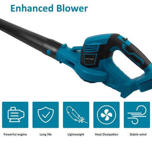 Makita Compatible Cordless Leaf Blower Dust Tools Garden Lightweight for Makita 18V  Battery AU
