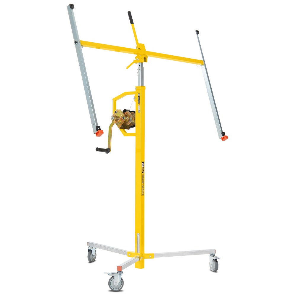 UNIMAC Drywall / Plasterboard Panel Lifter, 1200 x 3600 68kg Max, Non-marking with Locking Castors