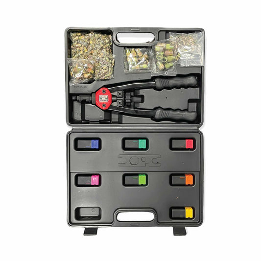 ***Free Shipping*** Tools 605 -430 Pcs Rivnut and Riveter Tool set with 13" Handgun with M3-M12 mandrel.