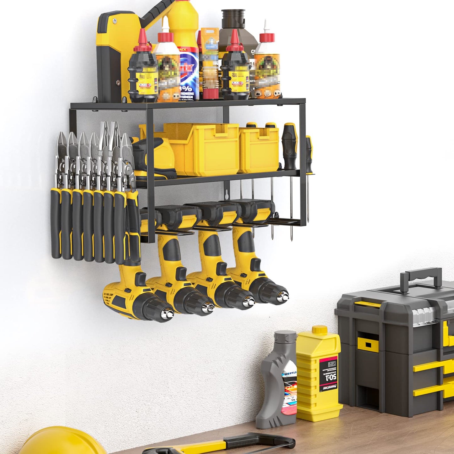 40cm Power Tool Organizer, 4 Layers Tool Storage Rack.