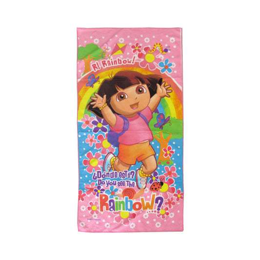 Dora the Explorer Microfiber Rainbow Kids Cartoon Printed Microfiber Beach Towel 70 x 137 cm