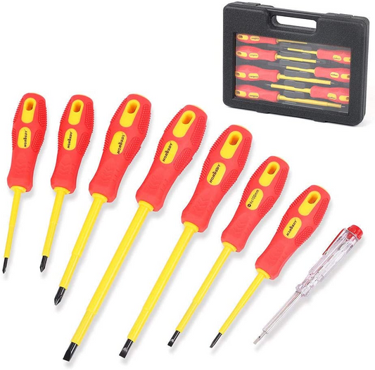 8Pc Insulated, magnetic Screwdriver Set in Case.