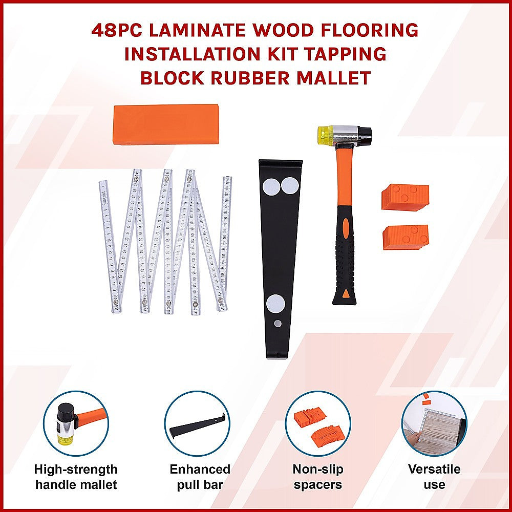 Laminate Wood 48pc Flooring Installation Kit.
