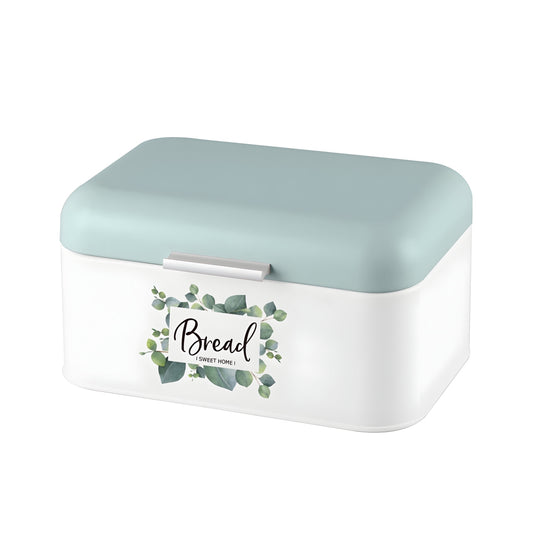 Bread Bin Eucalyptus Metal Bread Storage Tin 30x16cm