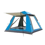 Tent Waterproof Camping tent with Awning - Small size (210x210x140cm), stylish and practical for outdoor use  (Blue)