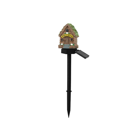 ***Free Shipping*** Style 1 Brown And Green Solar Resin Garden Stake Light - Outdoor Landscape Light for Yard and Patio Decor