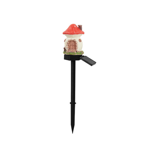 ***Free Shipping*** Style 2 White And Red Solar Resin Garden Stake Light - Outdoor Landscape Light for Yard and Patio Decor