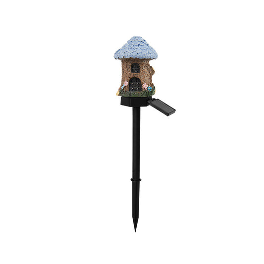 ***Free Shipping*** Style 4 Brown And Blue Solar Resin Garden Stake Light - Outdoor Landscape Light for Yard and Patio Decor