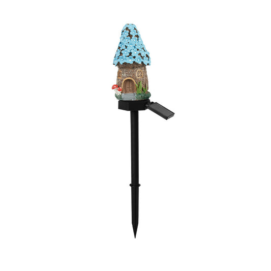 ***Free Shipping*** Style 6 Brown And Blue Solar Resin Garden Stake Light - Outdoor Landscape Light for Yard and Patio Decor