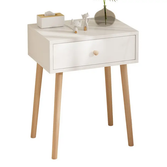 Bed Side Table White