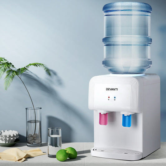 Water Cooler Dispenser Bench Top White Devanti