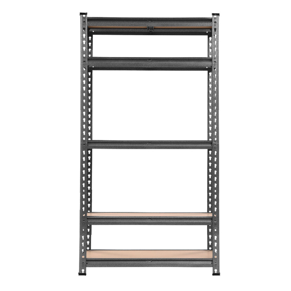 Garage Shelving - Giantz 5x1.5M x 0.7M Garage Shelving Warehouse Rack Pallet Racking Storage Charcoal