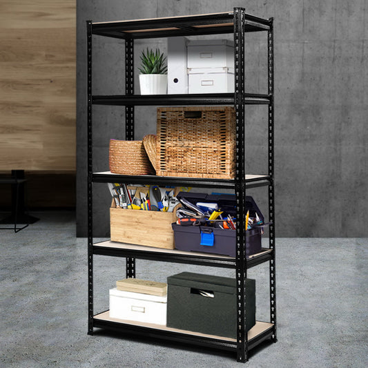 Garage Shelving - Giantz 1.8M x 0.9M Garage Shelving Warehouse Rack Pallet Racking Storage Shelve Black